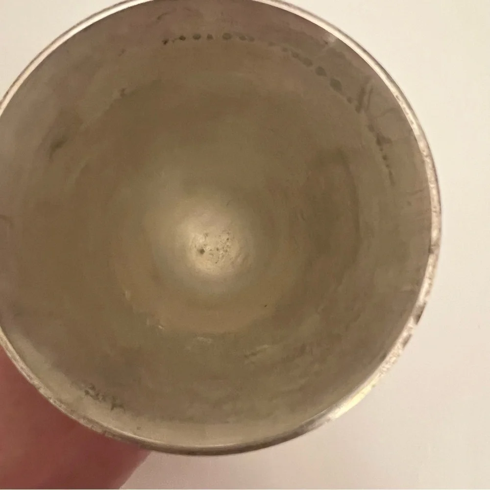 Vintage Fox Stirrup Cup, etched with‎ “HC 1987”